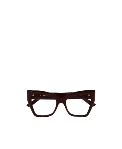 Balenciaga Logo-plaque Cat-eye Frame Glasses In Black
