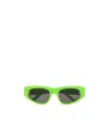 Balenciaga 0095s Dynasty Cat-eye Acetate Sunglasses In Green