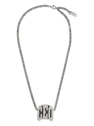 Balenciaga Logo-plaque Chain Necklace