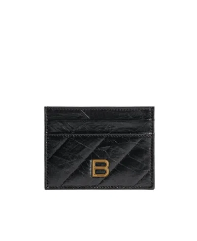 BALENCIAGA BALENCIAGA LOGO PLAQUE QUILTED CARDHOLDER
