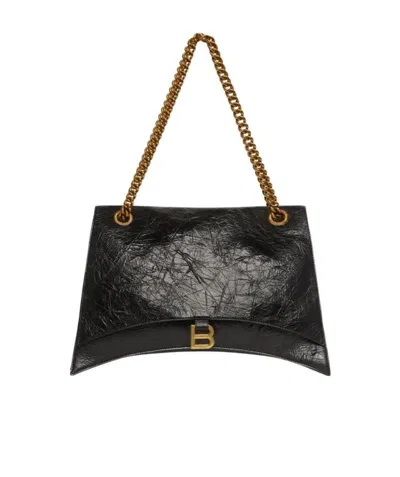BALENCIAGA BALENCIAGA CRUSH CHAIN-LINK LARGE SHOULDER BAG
