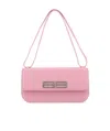 Balenciaga Women Pink Leather Gossip Shoulder Bag In Pink