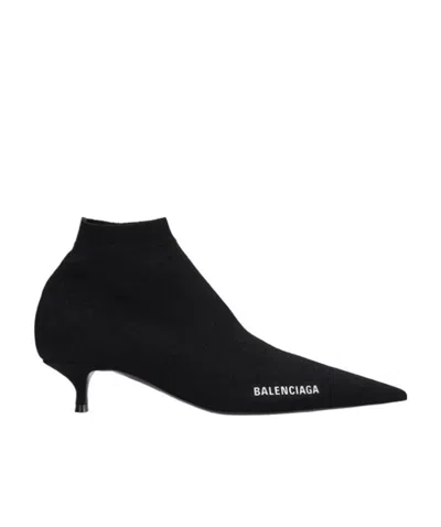 BALENCIAGA LOGO POINTY BOOTS