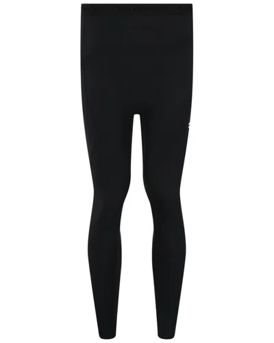 Balenciaga Logo Print Athletic Legging In Black