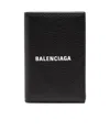 Balenciaga Logo-print Bi-fold Wallet In Black