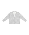 Balenciaga Logo-print Button-up Cardigan In Gray