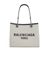 Balenciaga Heritage Chain Handle Tote Bag In White