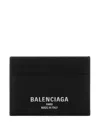 Balenciaga Credit Card Holder Genuine Grained Leather As In Black