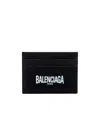 Balenciaga Logo-print Cardholder In Black