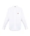 Balenciaga Logo-print Cotton Shirt In White