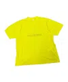 Balenciaga Logo-print Cotton Shirt In Yellow