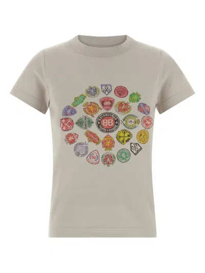BALENCIAGA LOGO-PRINT CREW-NECK T-SHIRT