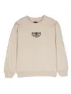Balenciaga Sweatshirt Mit Logo-print In Braun