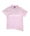 Balenciaga Logo-print Distressed T-shirt In Pink