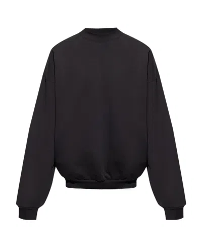 Balenciaga Logo-print Drop-shoulder Sweatshirt In Black