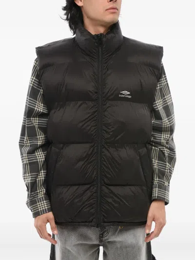 BALENCIAGA LOGO-PRINT GILET