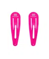 Balenciaga Set Clip Holli Xxl Da Donna In Rosa Fluo In Neon Pink/silver