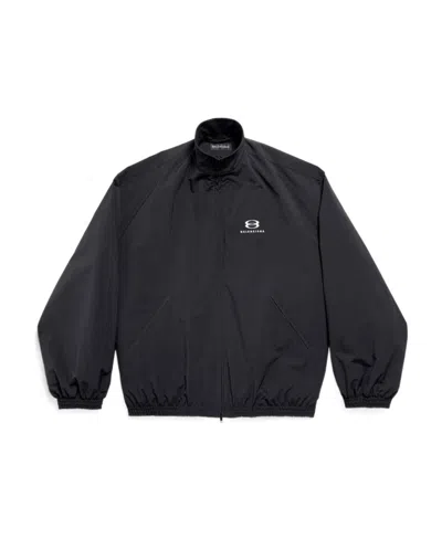 Balenciaga Unity Sports Icon Cocoon Kick Windbreaker In Black