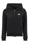 Balenciaga Logo Print Hoodie Sweatshirt Black In Black