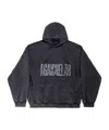 Balenciaga Logo-print Hoodie In Black