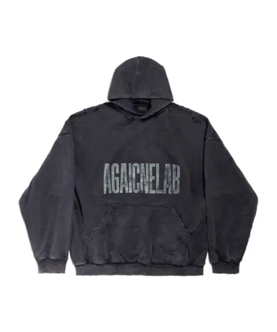 BALENCIAGA BALENCIAGA AGAICNELAB WORN-OUT LARGE FIT HOODIE