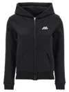 Balenciaga Hoodie With Logo Print And Front Pockets In Black