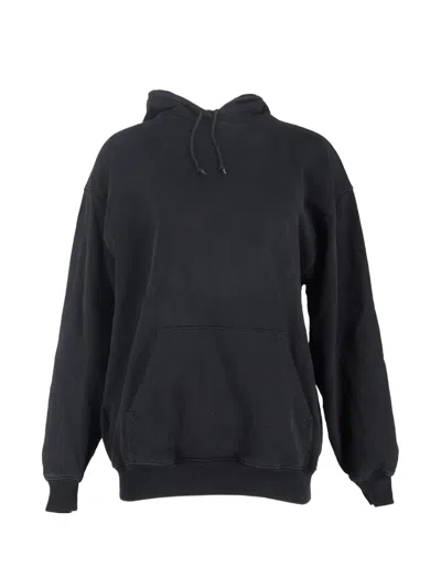 Pre-owned Balenciaga Logo-print Hoodie In Black