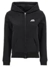 Balenciaga Logo Print Hoodie Sweatshirt Black In Black