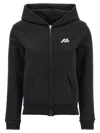 Balenciaga Logo Print Hoodie Sweatshirt Black In Black