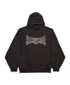 Balenciaga Logo-print Hoodie In Black