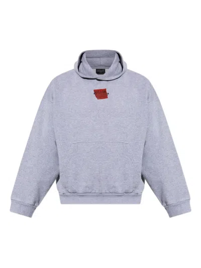 BALENCIAGA LOGO-PRINT HOODIE