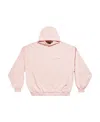 Balenciaga Nude Hoodie White Red Logo In Nude