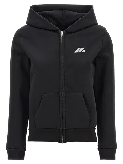 Balenciaga Logo Print Hoodie Sweatshirt Black