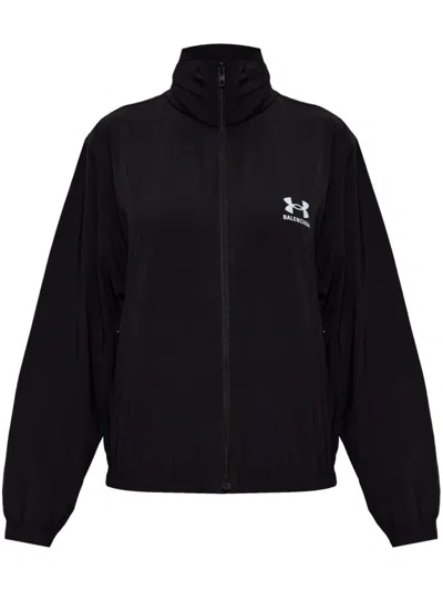 Balenciaga Under Armour Hooded Windbreaker Jacket Black