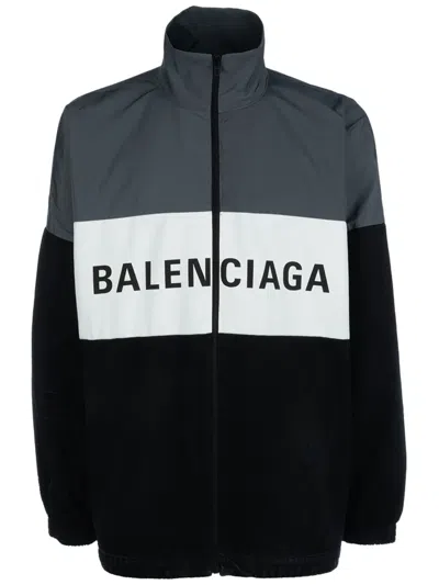 BALENCIAGA LOGO-PRINT JACKET
