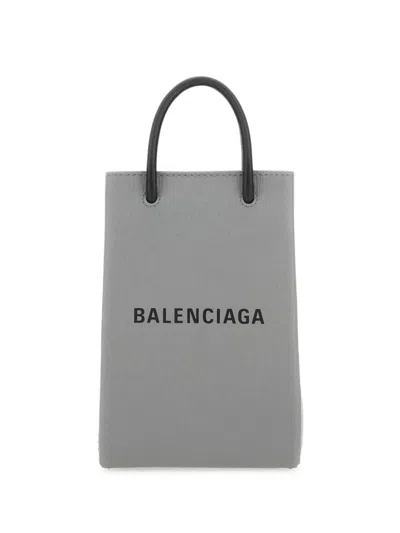 Balenciaga Blondie Glitter-embellished Shoulder Bag In Silver
