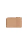 Balenciaga Logo-print Leather Wallet In Nude