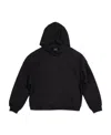 Balenciaga Logo-print Long-sleeve Hoodie In Black