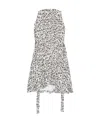 Balenciaga Logo-print Midi Dress In White