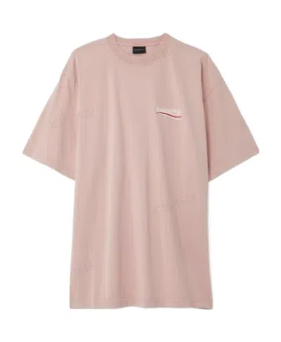 Balenciaga Logo-print Oversized T-shirt In Nude