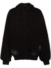 BALENCIAGA LOGO-PRINT PADDED JACKET