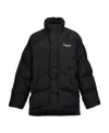 Balenciaga Logo-print Padded Jacket In Black