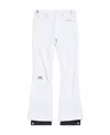 Balenciaga Logo-print Press-stud Flared Trousers In White