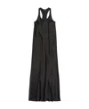 Balenciaga Logo-print Racerback Gown In Black