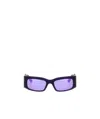 Balenciaga 'rectangle De Papier' Sunglasses In Blue