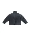 Balenciaga Logo-print Reversible Padded Coat In Black