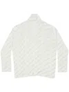 BALENCIAGA LOGO-PRINT RIBBED-KNIT JUMPER