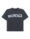 Balenciaga Logo-print Round-neck T-shirt In Black