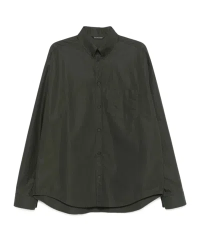 Balenciaga Logo-print Shirt In Black