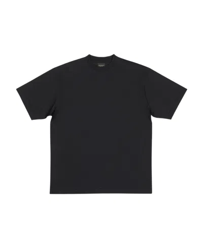 Balenciaga Logo-print Short-sleeve T-shirt In Black